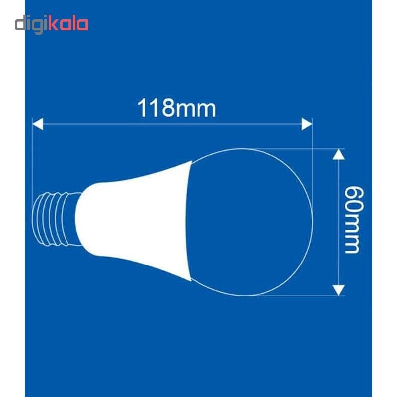 لامپ ال ای دی 12 وات مدل GOL-006 پایه E27 بسته 6 عددی