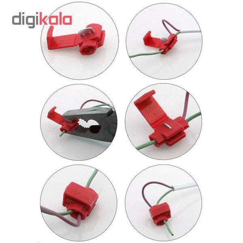 بست اتصال سریع سیم مدل awg18-22 بسته 50 عددی