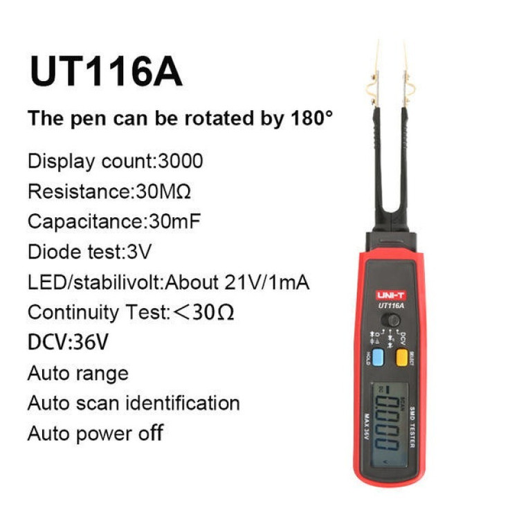 تستر ولتاژ یونی-تی مدل UT116A