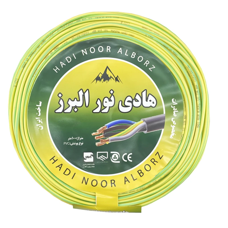 سیم برق ارت 1 در 6 هادی نور البرز ccaمدل Eart