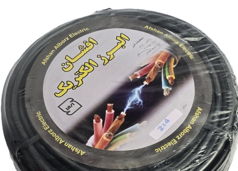 کابل برق افشان ۲ در ۴ مدل CABLE3 سایز ۵۰ متر